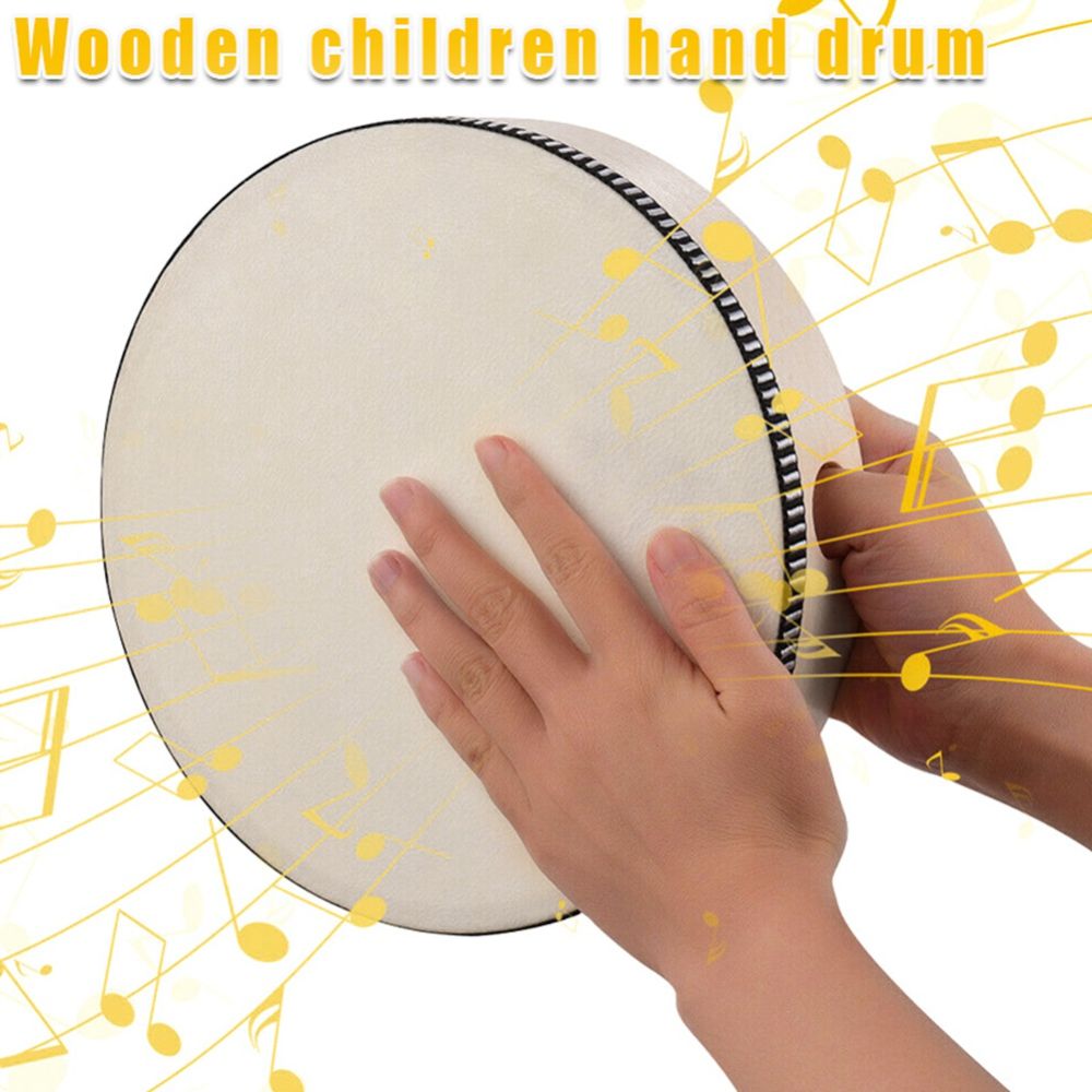 Musical Instrument Games - Tool 4/6/8/10 Inch Wooden Hand Drum