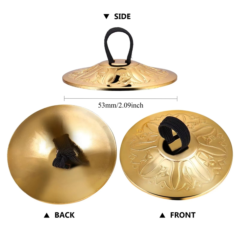 Hot Sale 2pcs Copper Mini Fing - Musical Instrument Zills recension och pris