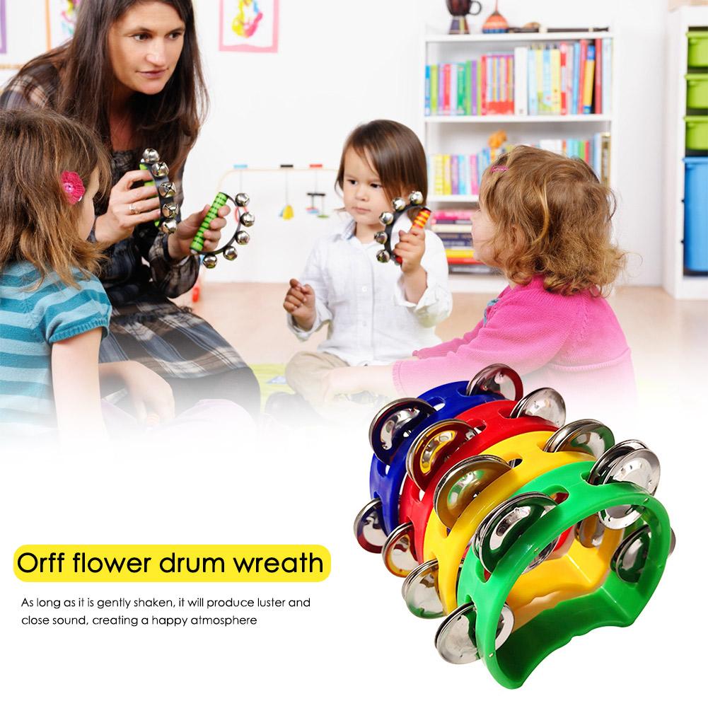 4pcs Tambourine Jingles Rattle - Musical Instrument Games recension och pris