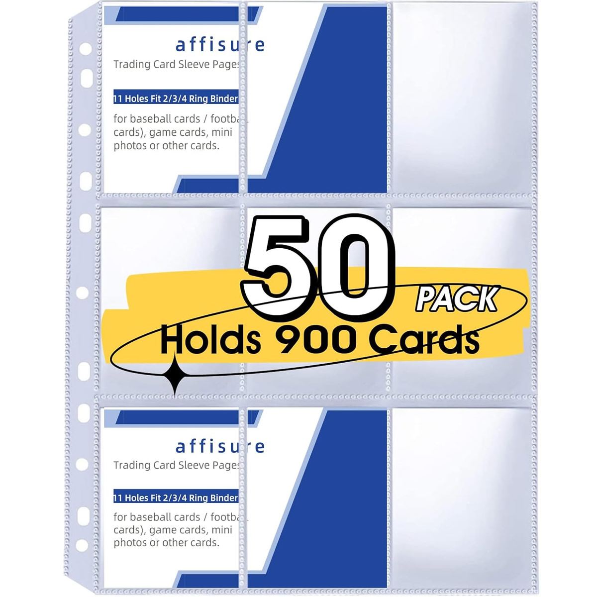 50 Pack 9 Pocket Card Sleeves  - Musical Instrument Cajon recension och pris