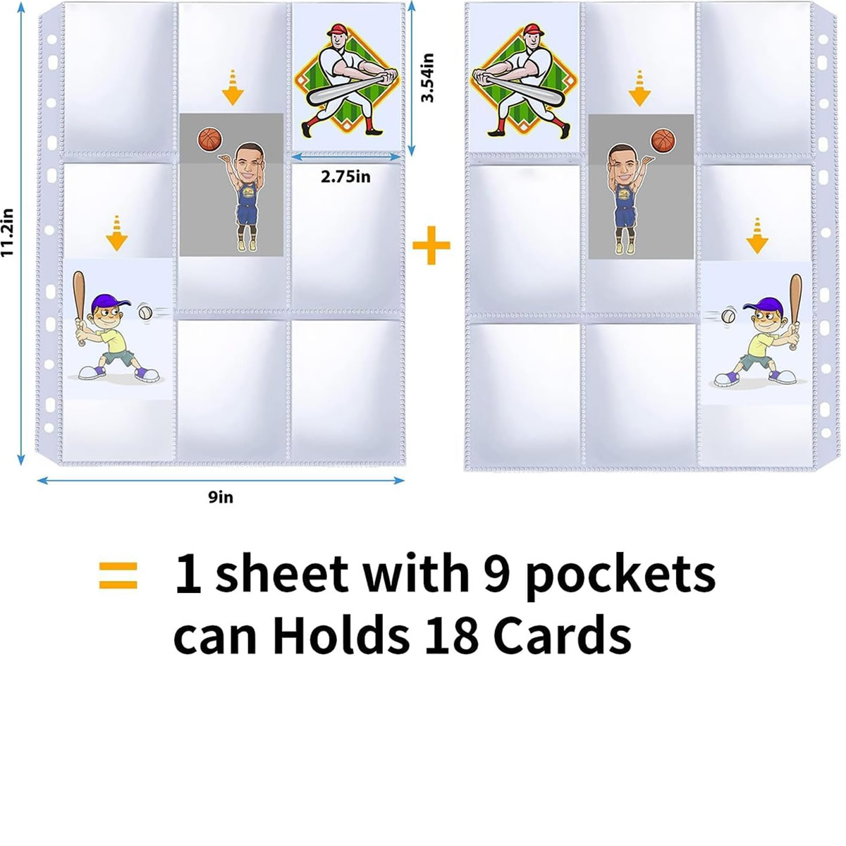 50 Pack 9 Pocket Card Sleeves  - Musical Instrument Cajon recension och pris