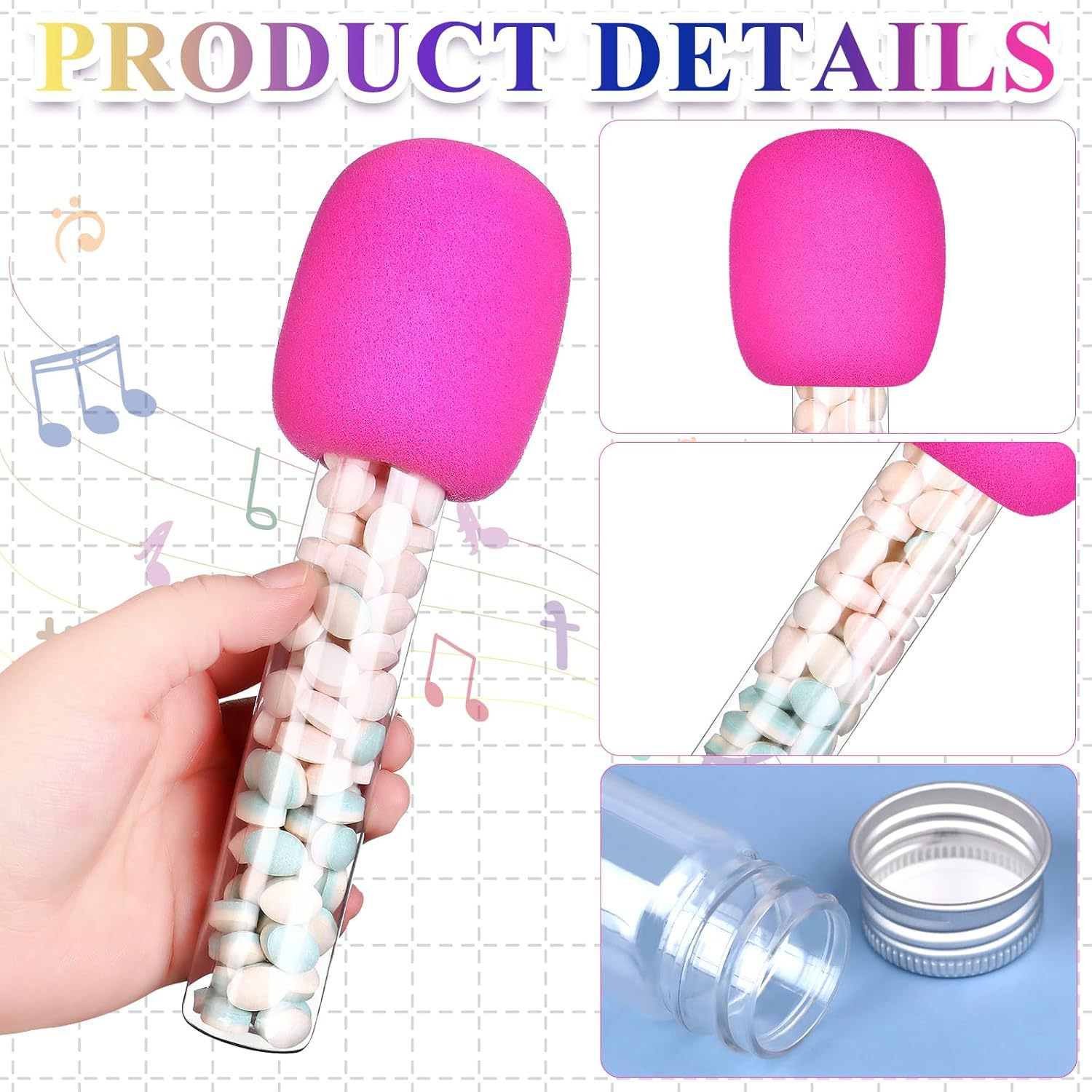 4/24pcsMicrophone Candy Tube P - Musical Instrument Tuba recension och pris