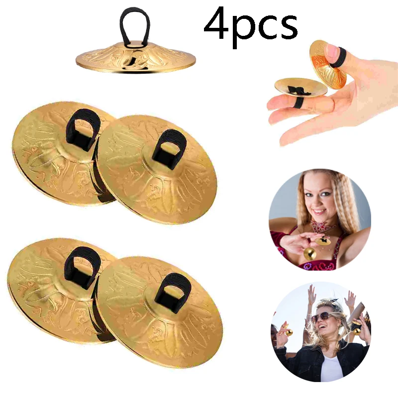 4/8Pcs Copper Mini Finger Zill - Musical Instrument Zills recension och pris